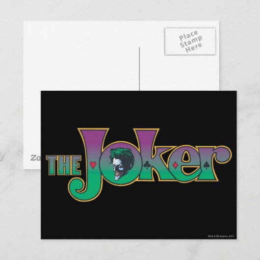 De Logo van de Naam van de Joker Briefkaart (Voorkant / Achterkant)