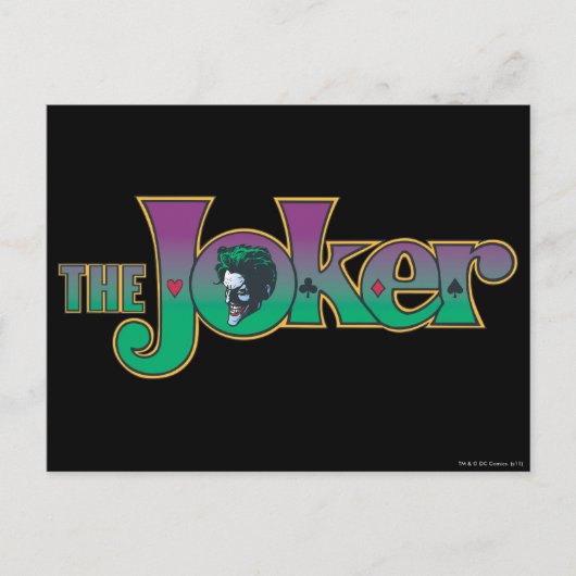 De Logo van de Naam van de Joker Briefkaart (Voorkant)