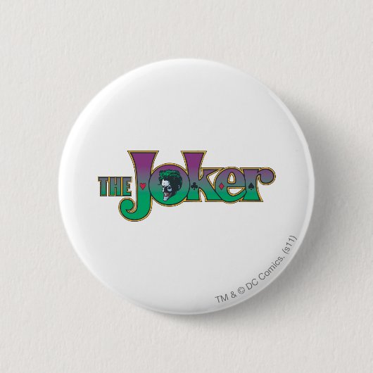 De Logo van de Naam van de Joker Ronde Button 5,7 Cm (Voorkant)