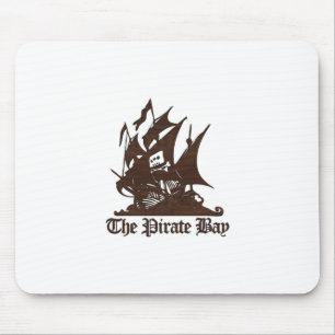 De Logo van de Pirate Bay Wood Muismat