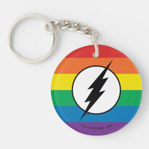 De Logo van de Regenboog van de Flits Sleutelhanger