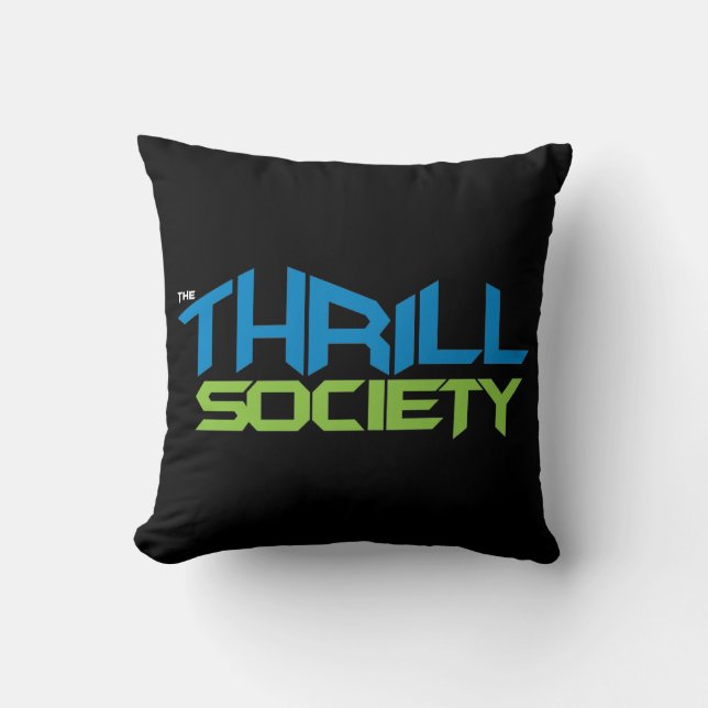 De Logo van de Thrill Society Kussen (Voorkant)