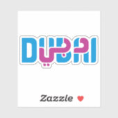 De logo van Dubai Sticker (Vel)