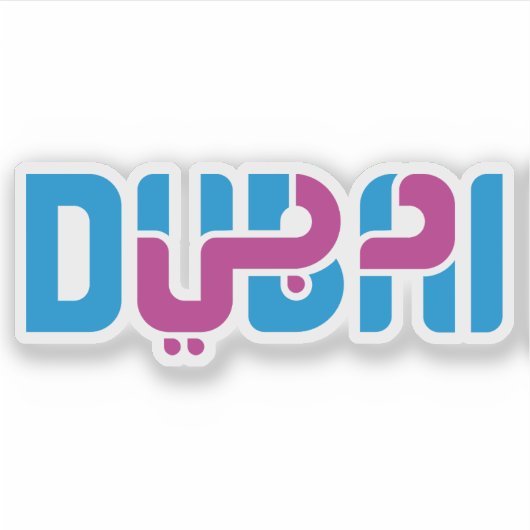 De logo van Dubai Sticker (Voorkant)