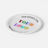 De Logo van het bedrijf van de douane en de Borden Papieren Bordje (Gekanteld)