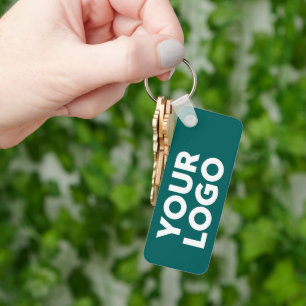 De Logo van het Bedrijf van de douane op Blauw-Gro Sleutelhanger