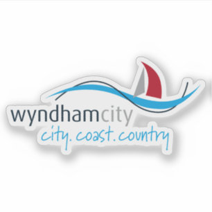 De logo van Wyndham City, Australië Sticker