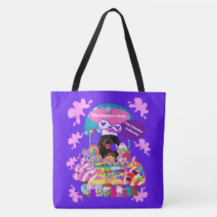 De Lollipop & Snoep Shop Canvas tas