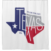 De Lone Star-staat Douchegordijn (Voorkant)
