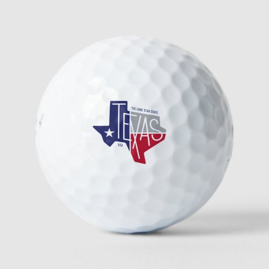 De Lone Star-staat Golfballen (Voorkant)