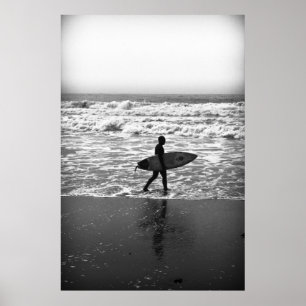 De Lone Surfer en het Zee Poster