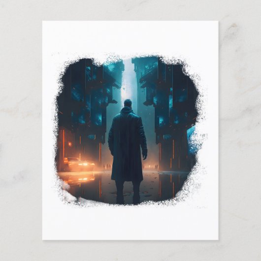 De Lone Survivor in een post-Apocalyptische Stad Flyer (Voorkant)