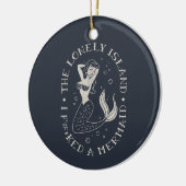 De Lonely Island Mermaid Keramisch Ornament (Links)