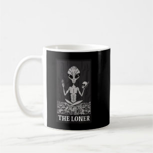 De Loner Lazy Halloween Costume Funny Alien Skele Koffiemok