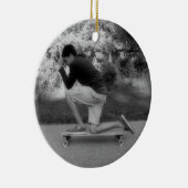 De longboard pose keramisch ornament (Rechts)