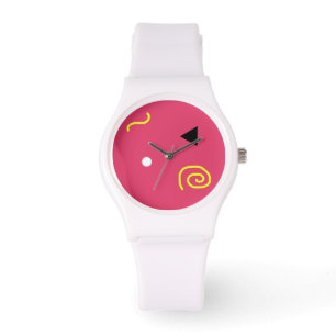 De look in Roze sportief horloge