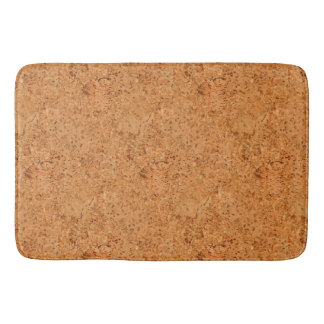 De look van Macadamia Cork Burl Wood Grain Badmat