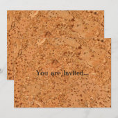 De look van Macadamia Cork Burl Wood Grain Kaart (Voorkant / Achterkant)