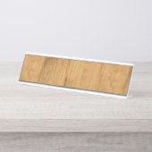 De look van Maple Wood Grain Texture Bureau Naambordje (Voorkant)