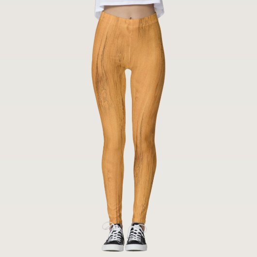 De look van Maple Wood Grain Texture Leggings (Voorkant)