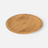 De look van Maple Wood Grain Texture Papieren Bordje (Gekanteld)
