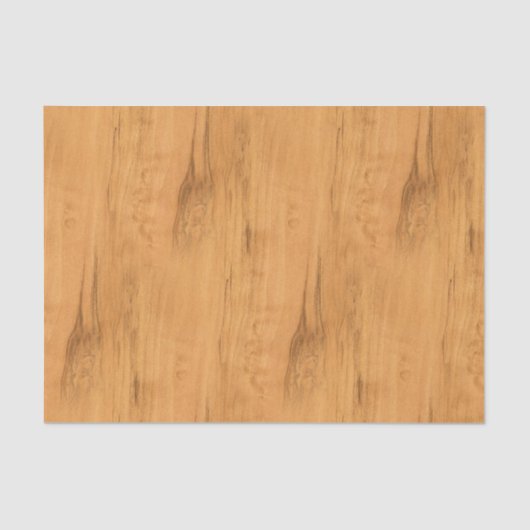 De look van Maple Wood Grain Texture Tissuepapier (Voorkant)