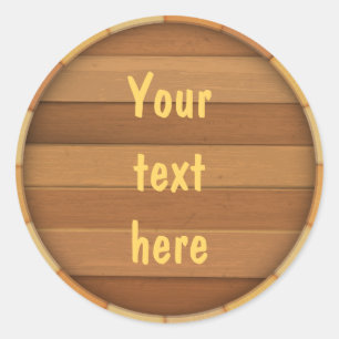 De loop aanpassen ronde sticker