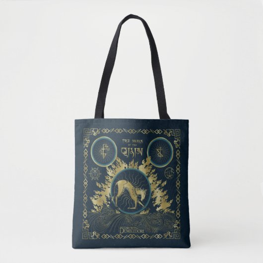 De loop van de Qilin Golden Water Tapestry Draagtas (Voorkant)