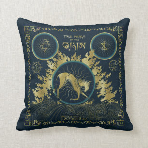 De loop van de Qilin Golden Water Tapestry Kussen
