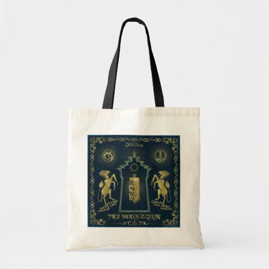 De loop van de Tapestry van de Qilin Golden Tower Tote Bag (Voorkant)