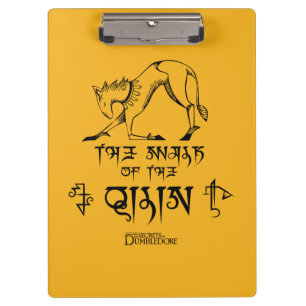 De looppas van Qilin Lijn Grafisch Klembord