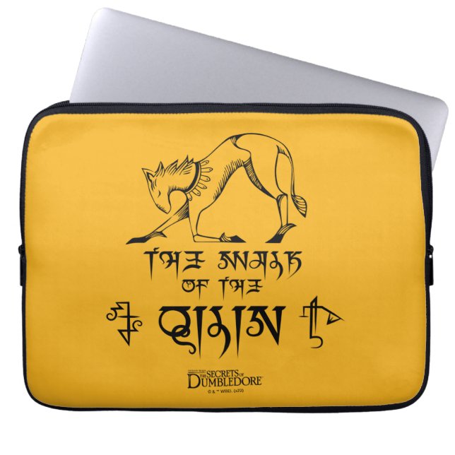 De looppas van Qilin Lijn grafisch Laptop Sleeve (Voorkant)