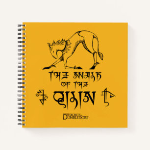 De looppas van Qilin Lijn Grafisch Notitieboek