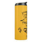 De looppas van Qilin Lijn grafisch Thermosbeker (Gedraaid links)
