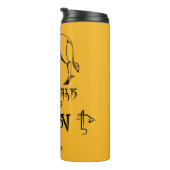 De looppas van Qilin Lijn grafisch Thermosbeker (Geroteerd rechts)