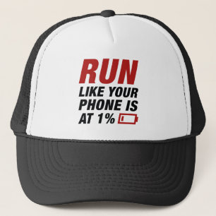 De looppas zoals uw telefoon bij 1 percenten is trucker pet