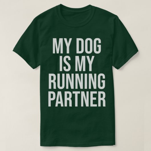 De lopende Partner is Mijn het grappige Jogging va T-shirt (Design voorkant)