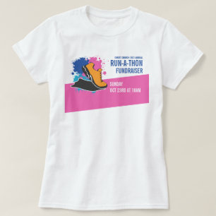 De lopende Schop, Charity run-Walk-a-Thon Gebeurte T-shirt