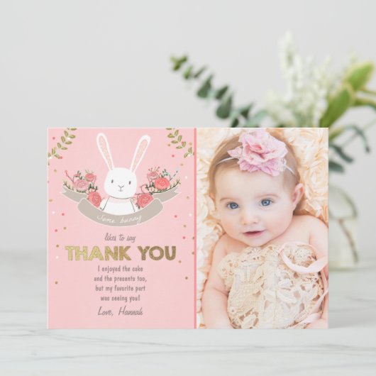 De l'or de rose de fille d'anniversaire de carte (Debout devant)