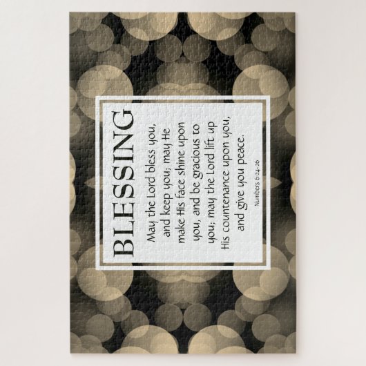 DE LORD BLESS U NUMMER 6:24 DIE 20"x30" BLOKKEREN Legpuzzel (Verticaal)