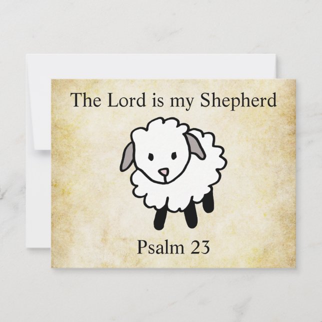 De LORD is mijn herder Psalm 23 (Voorkant)