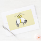 De LORD is mijn herder Psalm 23 Rechthoekige Sticker (Envelop)