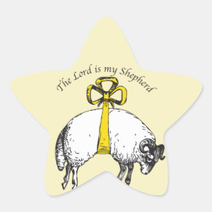 De LORD is mijn herder Psalm 23 Ster Sticker
