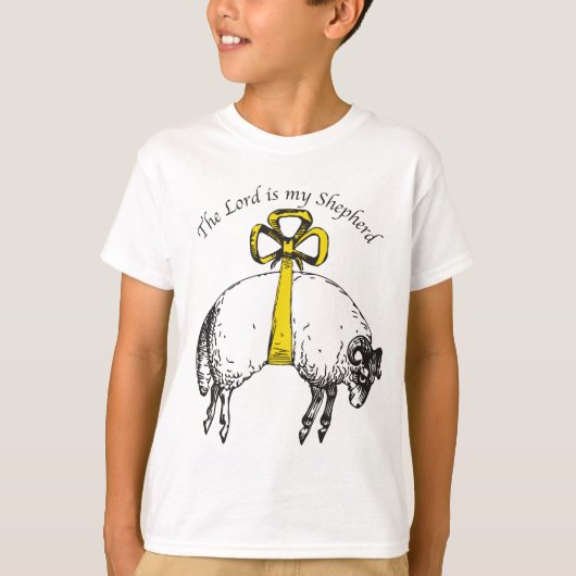De LORD is mijn herder Psalm 23 T-shirt (Voorkant)