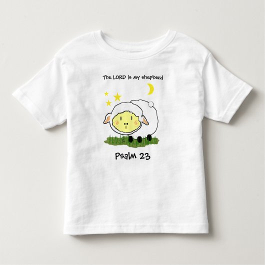 De LORD is mijn herder Psalm 23 t-shirt (Voorkant)
