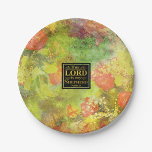 De LORD is mijn SHEPHERD-eetbijbelvers Papieren Bordje