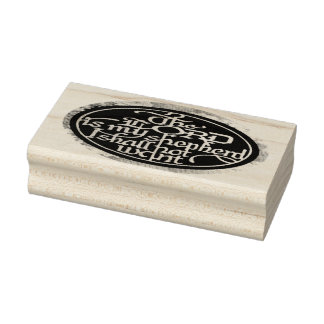 De LORD is mijn Shepherd... Houten kunststempel Rubberstempel