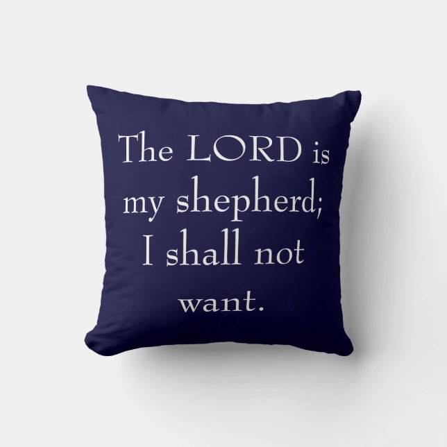 De LORD is mijn Shepherd Pillow Kussen (Voorkant)