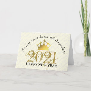 DE LORD KRUIST HET JAAR. Gelukkig nieuwjaar 20 Feestdagen Kaart