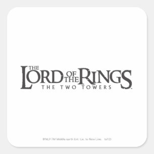 DE LORD VAN DE horizontale logo VAN DE RING Vierkante Sticker